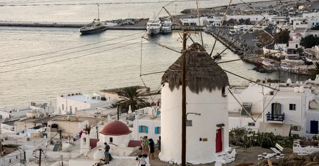 Les moulins de Mykonos, en Grèce