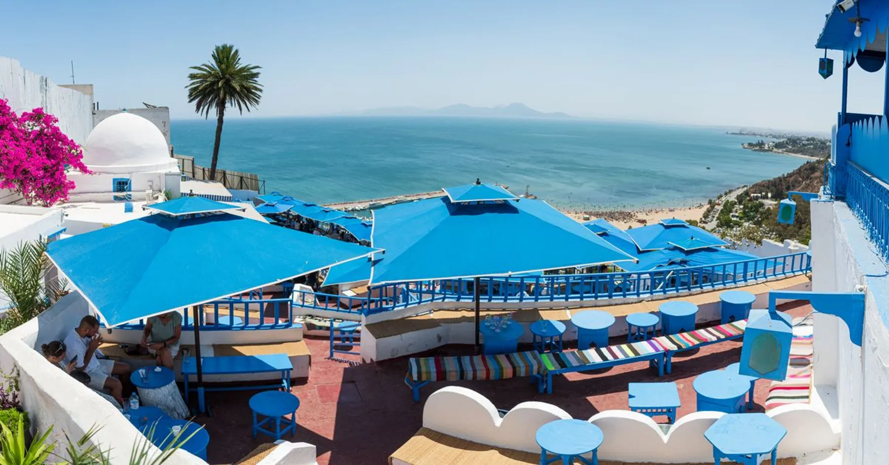 Le littoral près de Tunis, en Tunisie