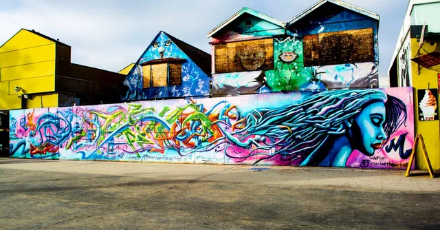 Street art dans l'Arts District de Los Angeles