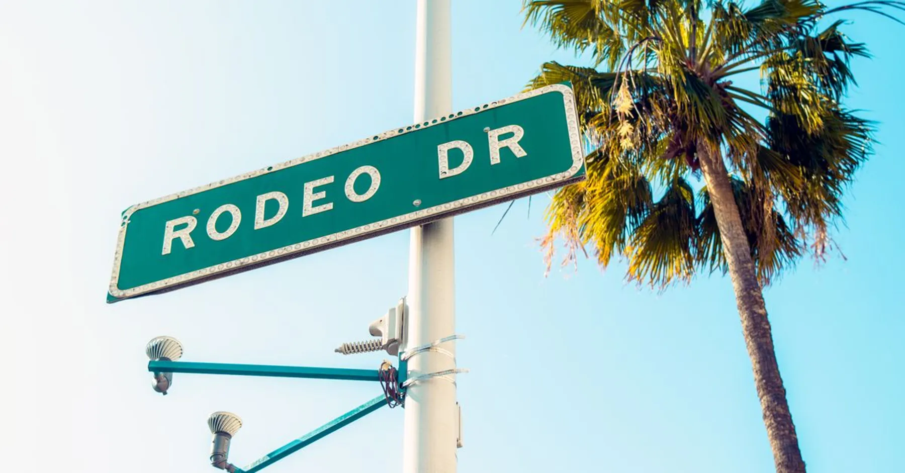 Une rue commerçante de Los Angeles