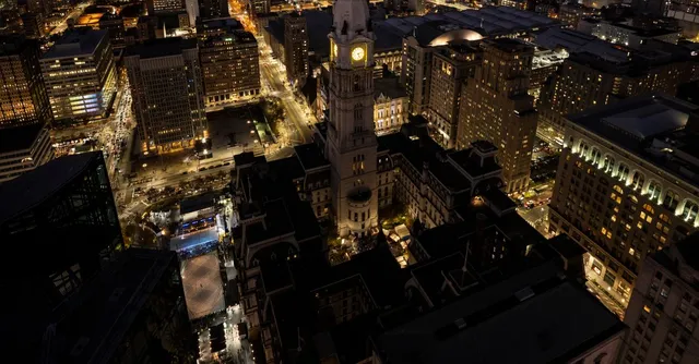 Vue de Philadelphie, en Pennsylvanie